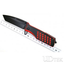 Aviation Aluminum handle black blade folding knife UD17055